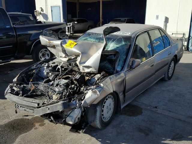 1HGCB7556PA143383 - 1993 HONDA ACCORD LX BROWN photo 2