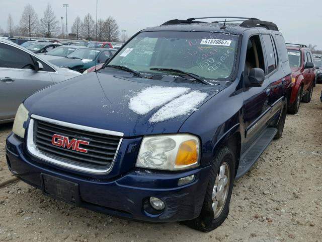 1GKET16S546125272 - 2004 GMC ENVOY XL BLUE photo 2