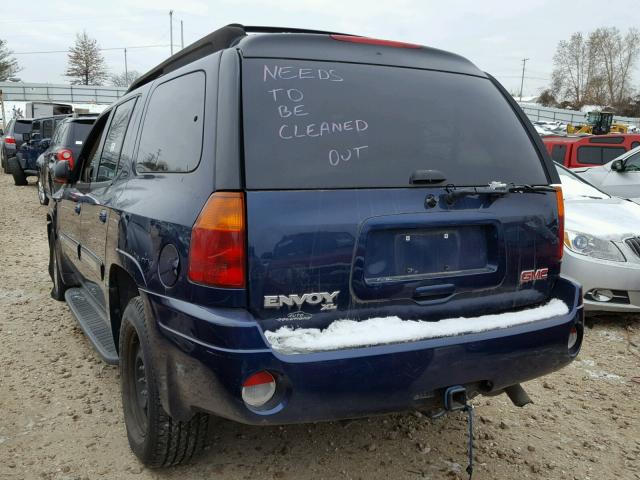 1GKET16S546125272 - 2004 GMC ENVOY XL BLUE photo 3