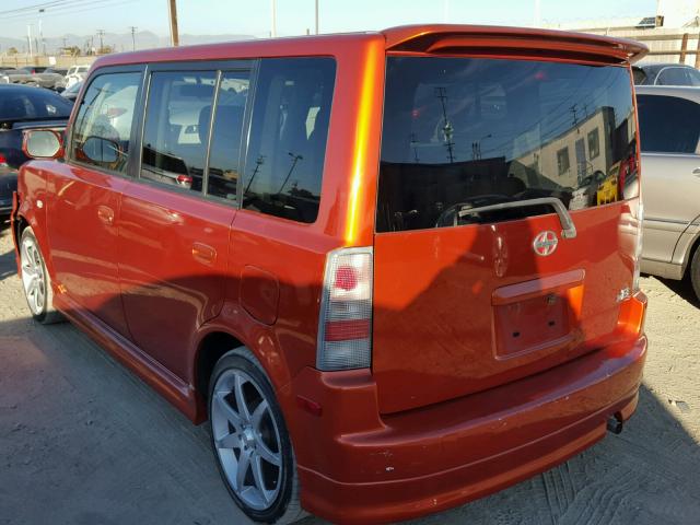 JTLKT334740162900 - 2004 TOYOTA SCION XB ORANGE photo 3