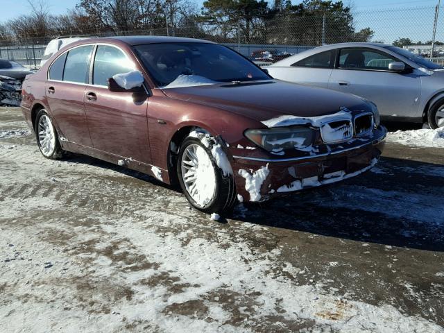 WBAGL63413DP62979 - 2003 BMW 745 I BURGUNDY photo 1