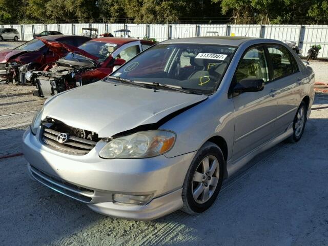 2T1BR32E33C115100 - 2003 TOYOTA COROLLA CE SILVER photo 2