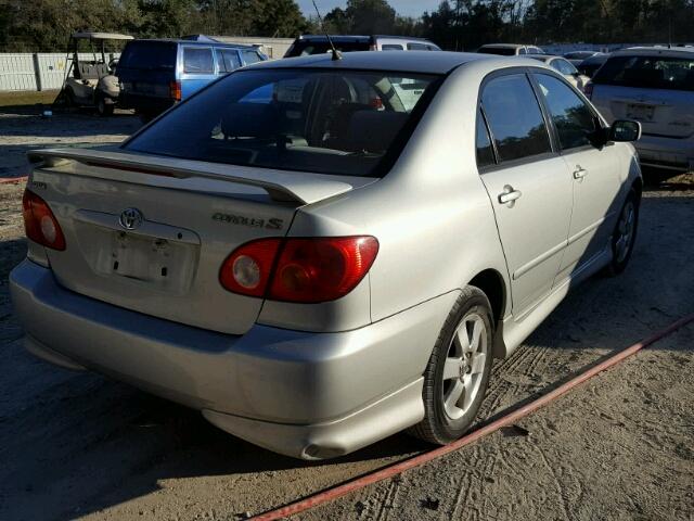 2T1BR32E33C115100 - 2003 TOYOTA COROLLA CE SILVER photo 4