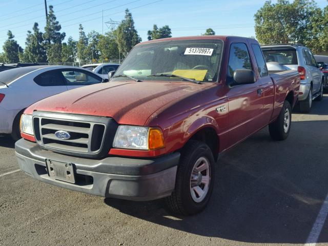 1FTYR14U94PA46208 - 2004 FORD RANGER SUP RED photo 2