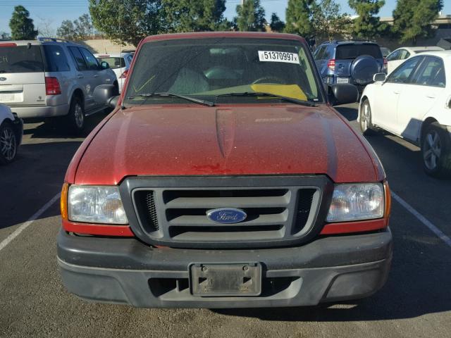 1FTYR14U94PA46208 - 2004 FORD RANGER SUP RED photo 9