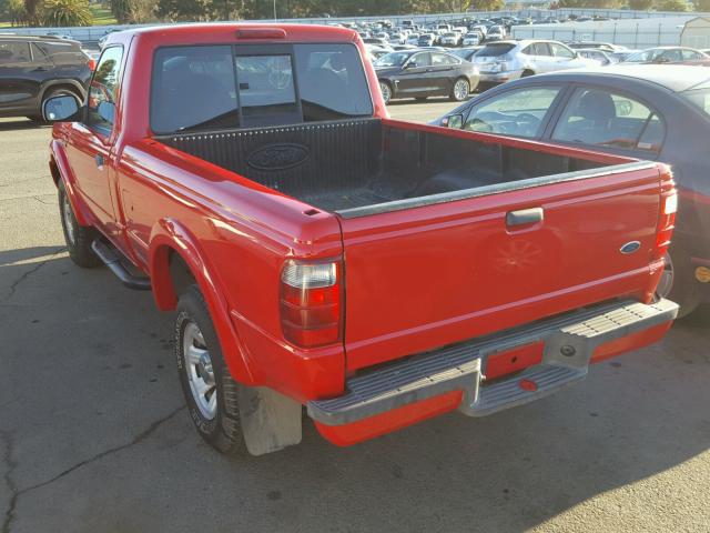 1FTYR10U52PA71092 - 2002 FORD RANGER RED photo 3