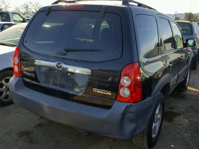 4F2YZ02Z76KM22316 - 2006 MAZDA TRIBUTE I BLACK photo 4