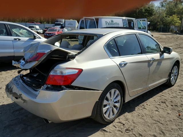 1HGCR2F70DA148072 - 2013 HONDA ACCORD EX GOLD photo 4