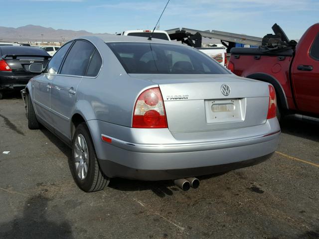 WVWPD63B53P112985 - 2003 VOLKSWAGEN PASSAT GLS SILVER photo 3