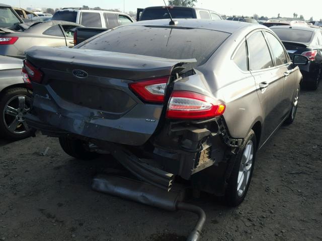 3FA6P0H72ER357846 - 2014 FORD FUSION SE GRAY photo 4