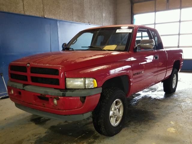 3B7HF13ZXVG792789 - 1997 DODGE RAM 1500 RED photo 2