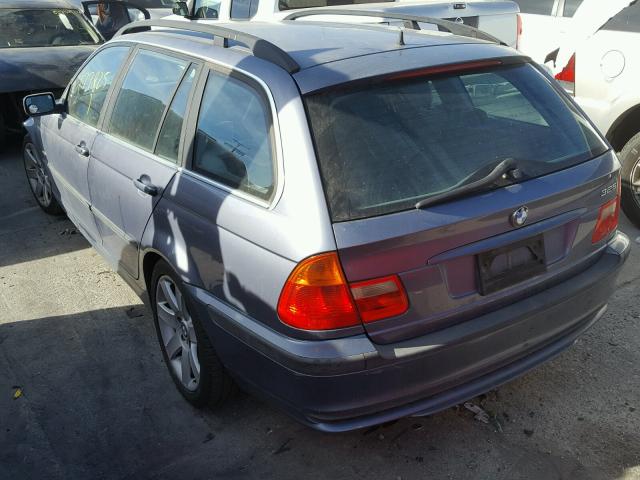 WBAAW33421ET43249 - 2001 BMW 325 IT BLUE photo 3