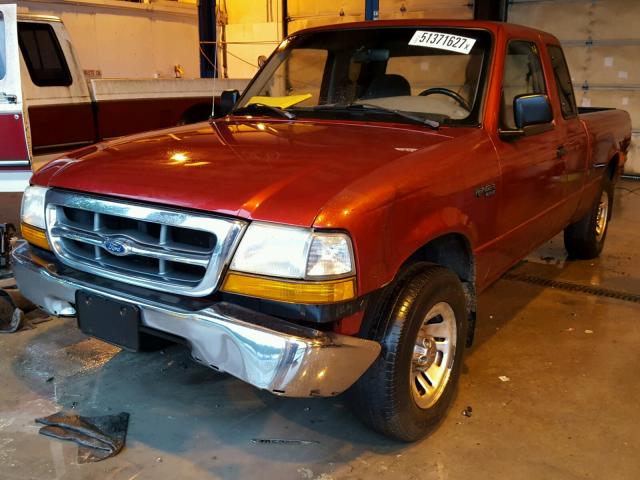 1FTYR14C2XPA78929 - 1999 FORD RANGER SUP RED photo 2