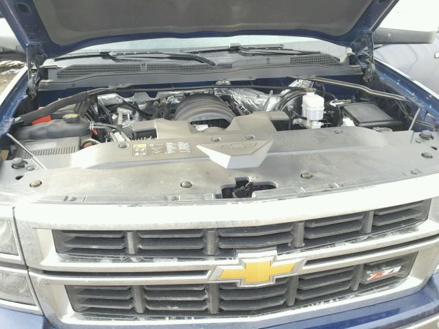 3GCUKSEC0EG370832 - 2014 CHEVROLET SILVERADO BLUE photo 7