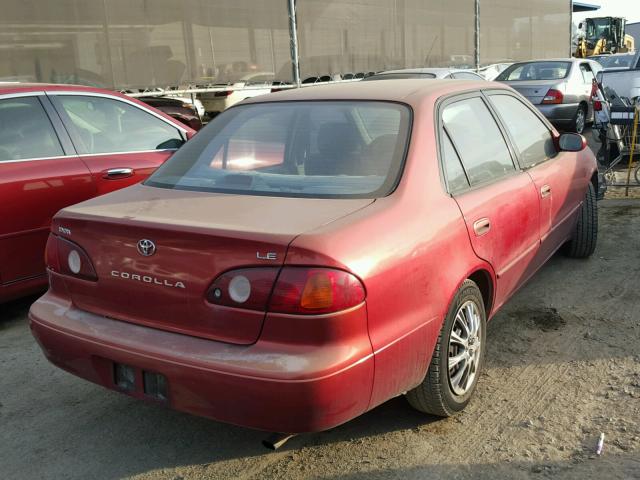 1NXBR12E11Z465986 - 2001 TOYOTA COROLLA CE MAROON photo 4