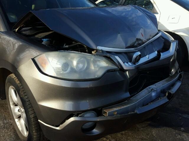 5J8TB18587A007975 - 2007 ACURA RDX TECHNO GOLD photo 9