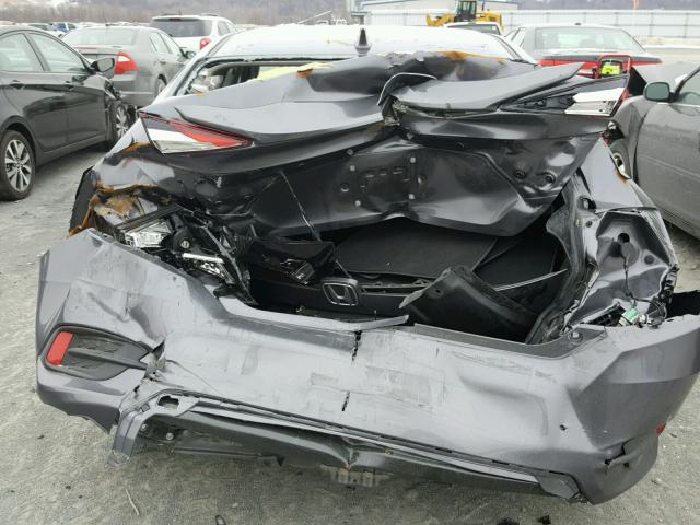 19XFC2F74HE016416 - 2017 HONDA CIVIC EX ნაცრისფერი ფოტო 9