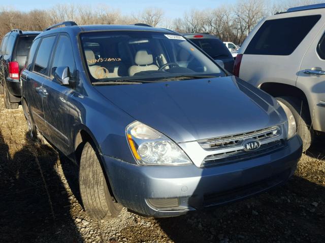 KNDMG4C36A6326913 - 2010 KIA SEDONA LX BLUE photo 1