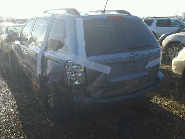 KNDMG4C36A6326913 - 2010 KIA SEDONA LX BLUE photo 3