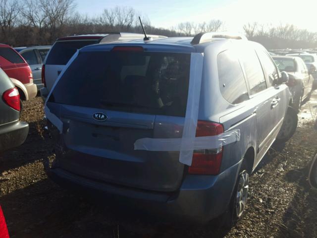 KNDMG4C36A6326913 - 2010 KIA SEDONA LX BLUE photo 4