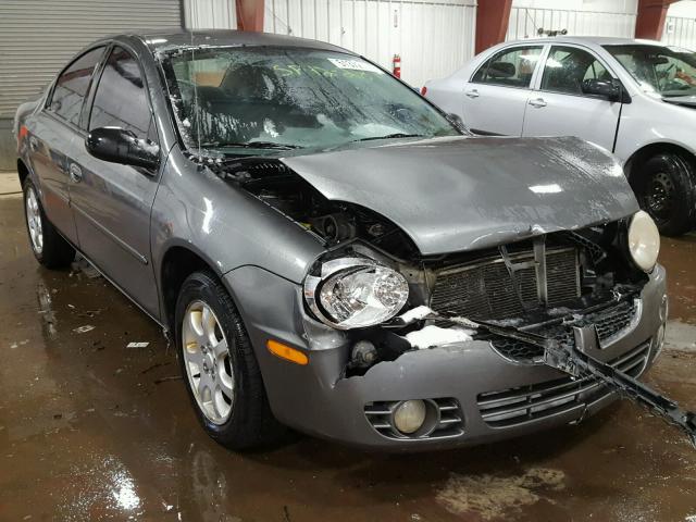 1B3ES56C45D196170 - 2005 DODGE NEON SXT GRAY photo 1