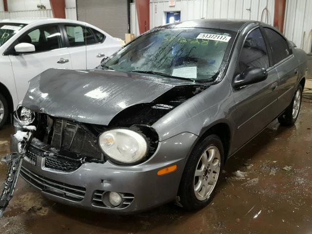 1B3ES56C45D196170 - 2005 DODGE NEON SXT GRAY photo 2