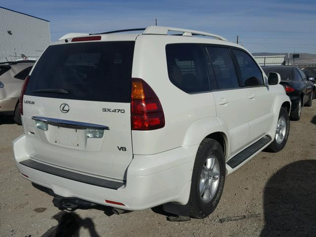 JTJBT20X450095532 - 2005 LEXUS GX 470 WHITE photo 4