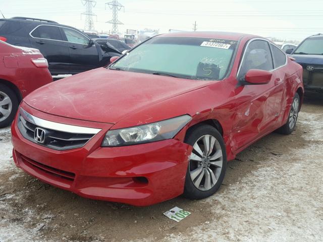 1HGCS1B81BA000586 - 2011 HONDA ACCORD EXL RED photo 2