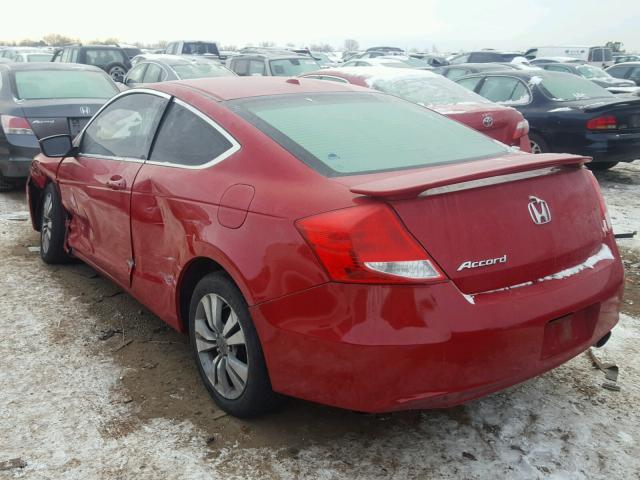 1HGCS1B81BA000586 - 2011 HONDA ACCORD EXL RED photo 3