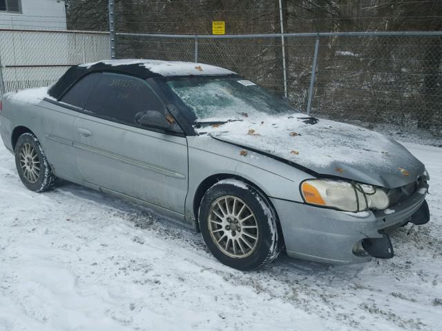 1C3EL55R34N330021 - 2004 CHRYSLER SEBRING LX GREEN photo 1