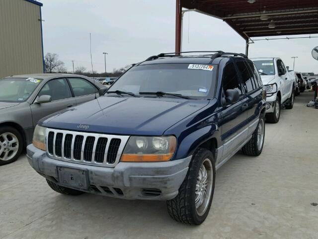 1J4G248S6YC360710 - 2000 JEEP GRAND CHER BLUE photo 2