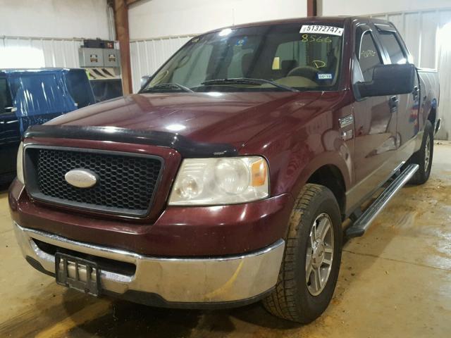 1FTPW12576KB28566 - 2006 FORD F150 SUPER MAROON photo 2