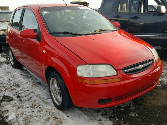 KL1TD66656B535460 - 2006 CHEVROLET AVEO BASE RED photo 1