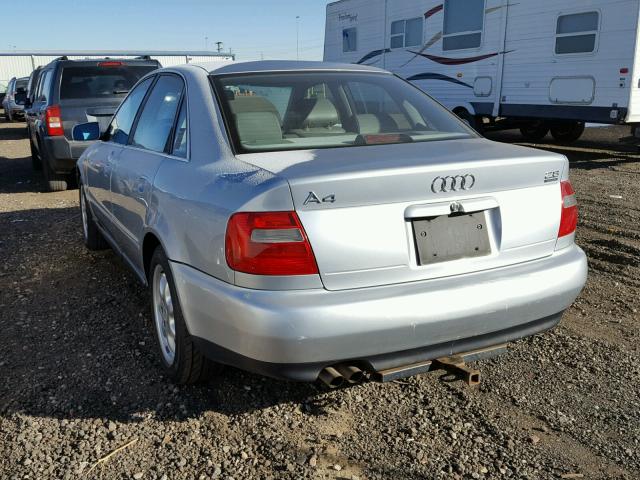 WAUED28D4XA061446 - 1999 AUDI A4 2.8 QUA SILVER photo 3