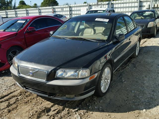 YV1TS90D711174670 - 2001 VOLVO S80 T6 BLACK photo 2