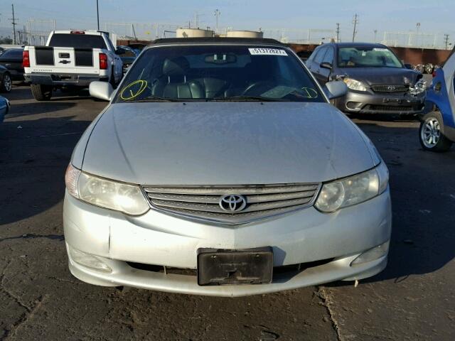 2T1FF28P92C581545 - 2002 TOYOTA CAMRY SOLA SILVER photo 9