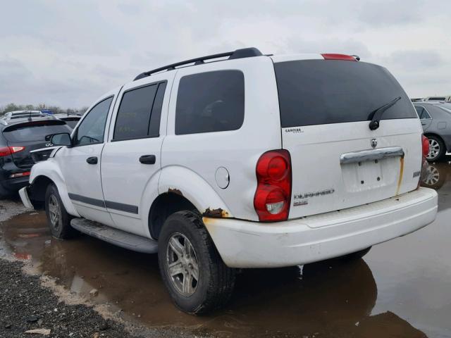 1D4HB48276F165403 - 2006 DODGE DURANGO SL WHITE photo 3