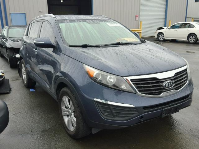 KNDPB3A27B7087528 - 2011 KIA SPORTAGE L BLUE photo 1