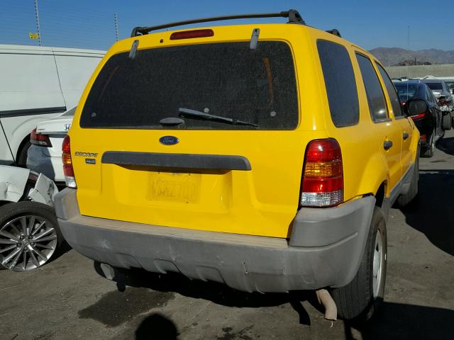 1FMYU01121KB05719 - 2001 FORD ESCAPE XLS YELLOW photo 4