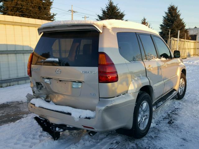 JTJBT20X270139823 - 2007 LEXUS GX 470 BEIGE photo 4