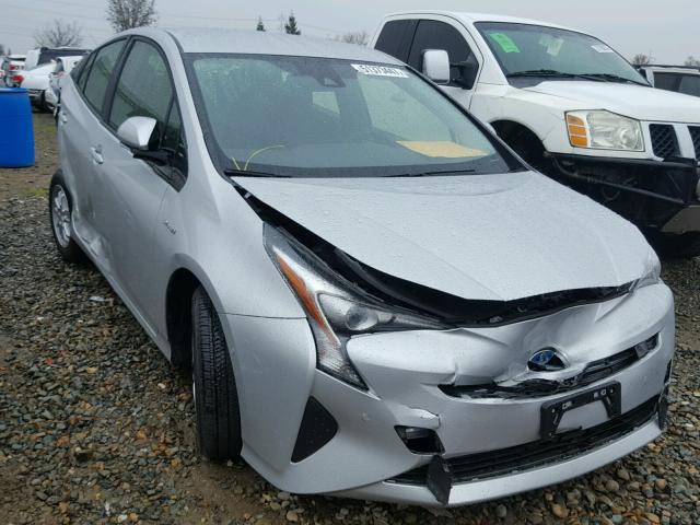 JTDKARFU6H3543139 - 2017 TOYOTA PRIUS SILVER photo 1