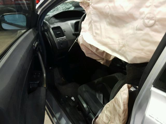 2HGFG128X6H583794 - 2006 HONDA CIVIC EX ვერცხლისფერი ფოტო 9