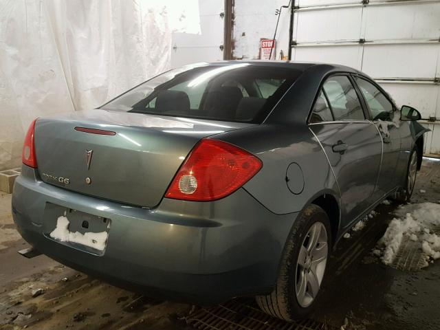 1G2ZG57B394140934 - 2009 PONTIAC G6 TEAL photo 4