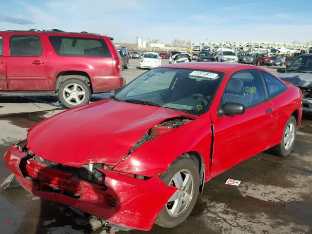 1G1JF12F837144703 - 2003 CHEVROLET CAVALIER L RED photo 2