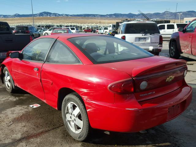1G1JF12F837144703 - 2003 CHEVROLET CAVALIER L RED photo 3