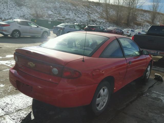 1G1JF12F837144703 - 2003 CHEVROLET CAVALIER L RED photo 4