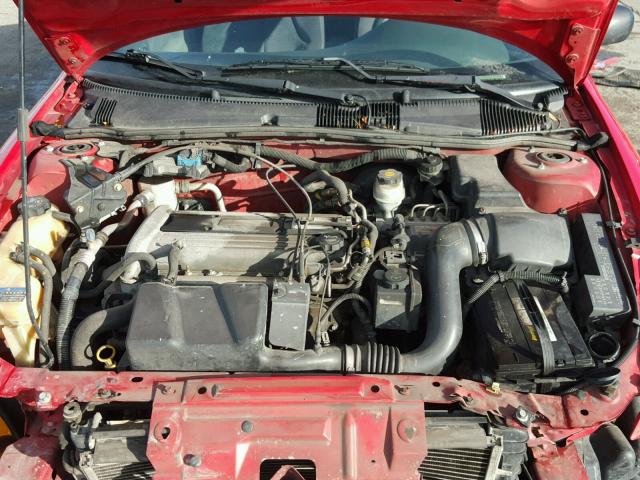1G1JF12F837144703 - 2003 CHEVROLET CAVALIER L RED photo 7
