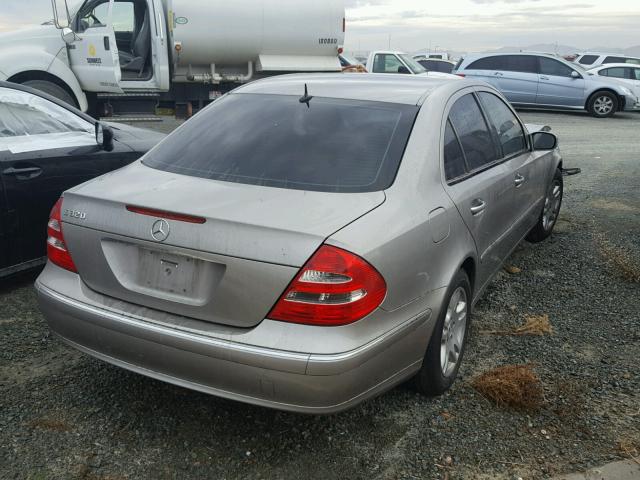 WDBUF65J64A491404 - 2004 MERCEDES-BENZ E 320 SILVER photo 4