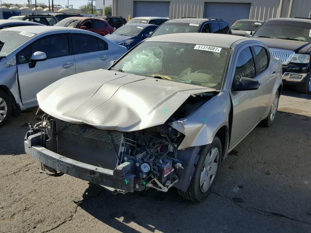 1B3LC46K88N279122 - 2008 DODGE AVENGER SE SILVER photo 2