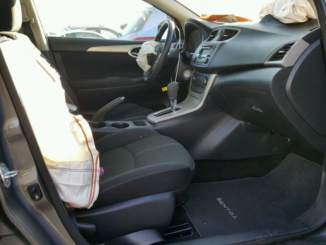 3N1AB7AP0FY310668 - 2015 NISSAN SENTRA S GRAY photo 5